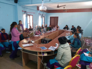 परिवर्तनमा एच.पि.भि खोप सम्बन्धि अभिमुखीकरण