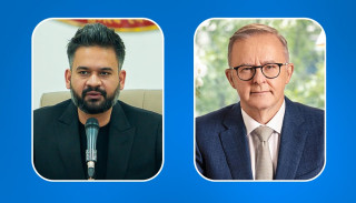 प्रधानमन्त्री शाहद्वारा अष्ट्रेलियाली प्रधानमन्त्री अल्बानिजसँग टेलिफोन संवाद